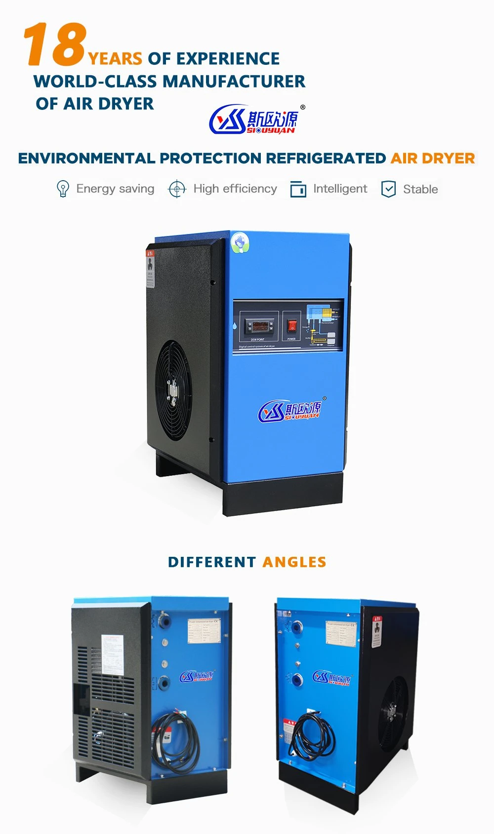 Refrigerated Air Cool Compressed Air Dryer