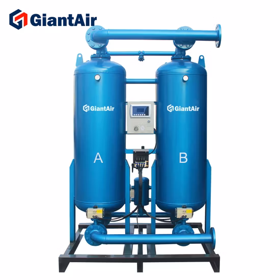 Ga-280 Big Air Handling Capacity 28m3/Min 10bar 1000cfm Heat-Less Adsorption Desiccant Compressed Air Dryer